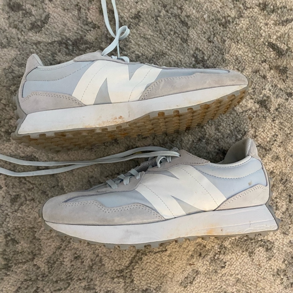 Women’s Blue and White New Balance Sneakers